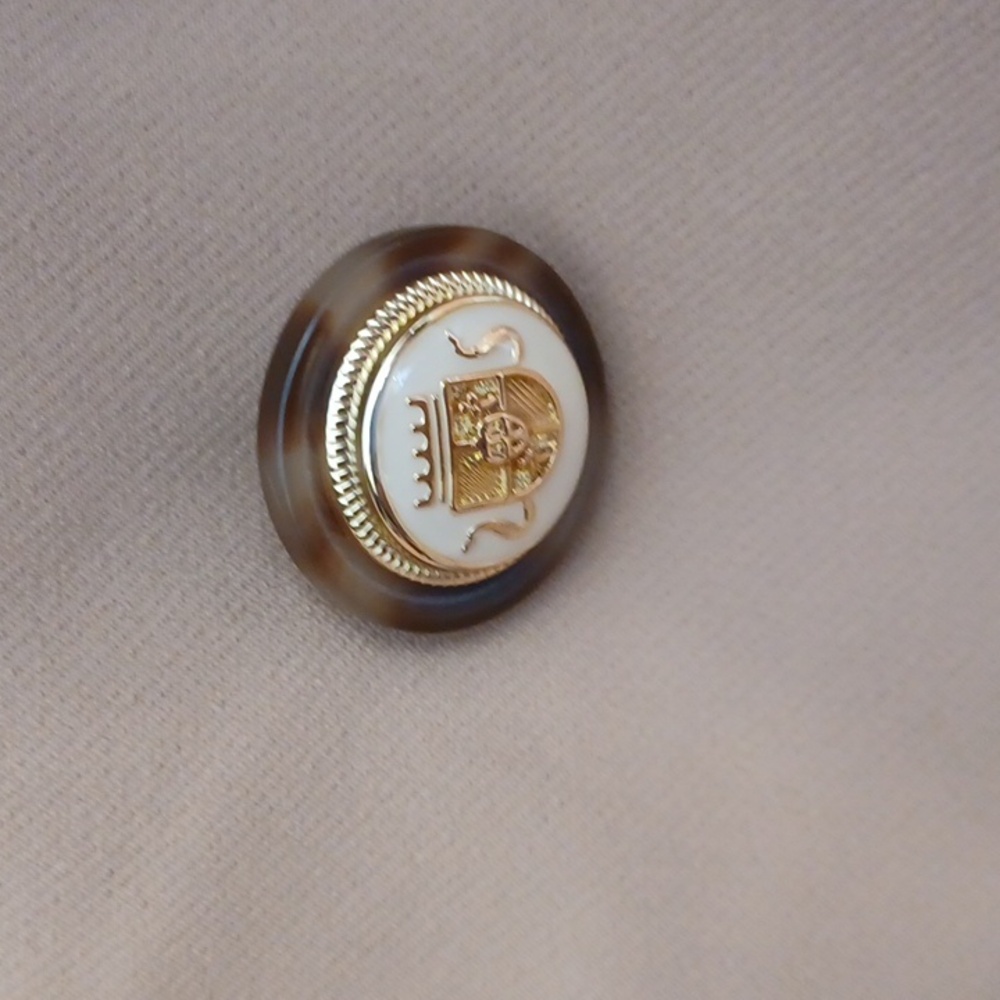 Veronica Beard Miller Dickey Jacket Blazer SZ 14 Double Breasted Khaki Camel - Picture 14 of 16